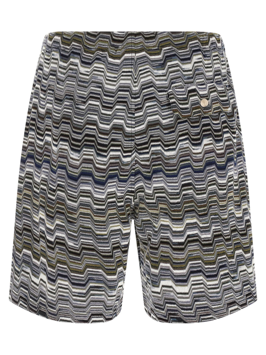 Missoni Irregular Zigzag Bermuda Shorts Bermuda and Short - Green | 49e0950c95b306970090bf53d8d8fbe2e4e06174