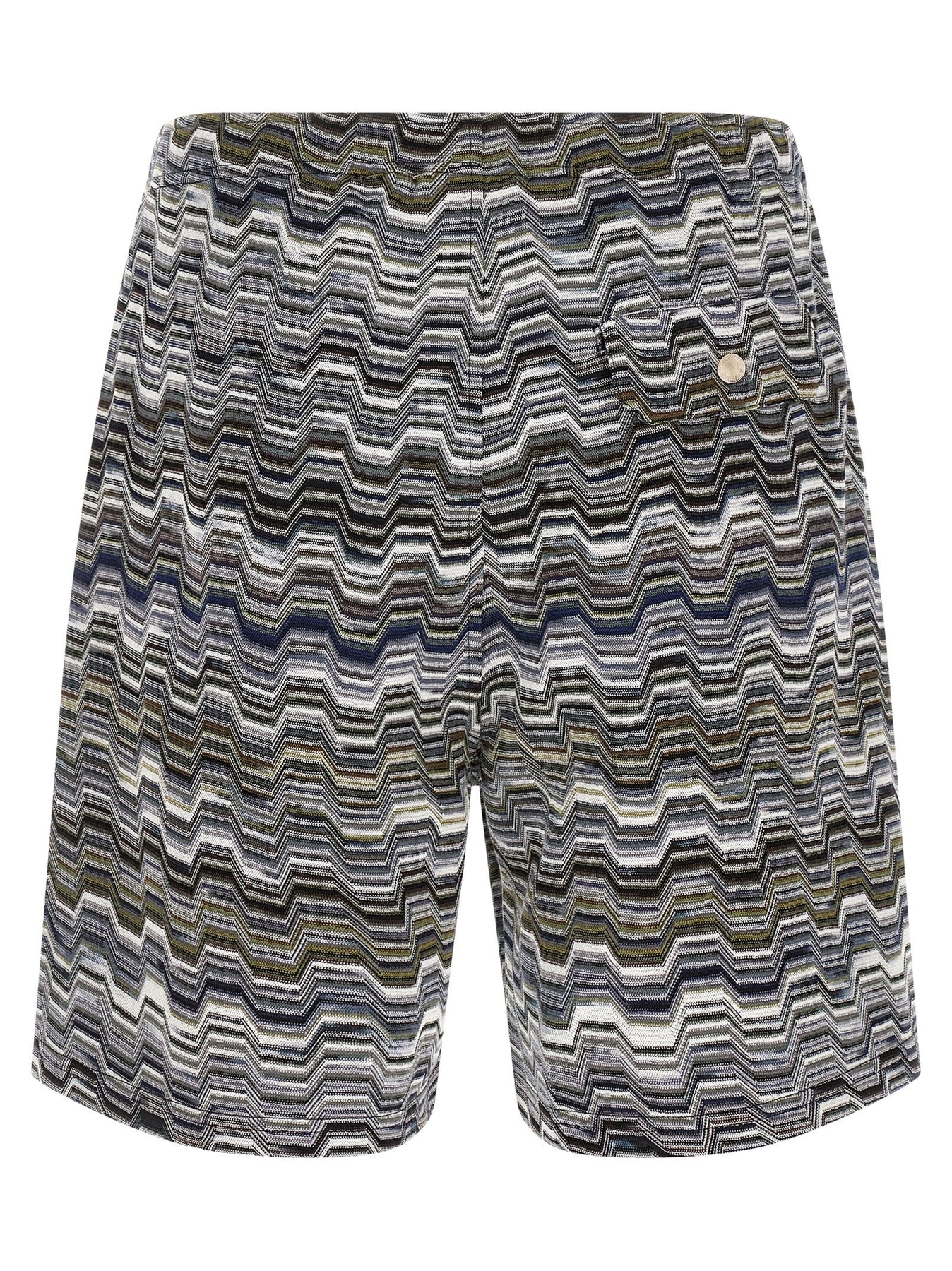 Missoni Irregular Zigzag Bermuda Shorts Bermuda and Short - Green | 49e0950c95b306970090bf53d8d8fbe2e4e06174