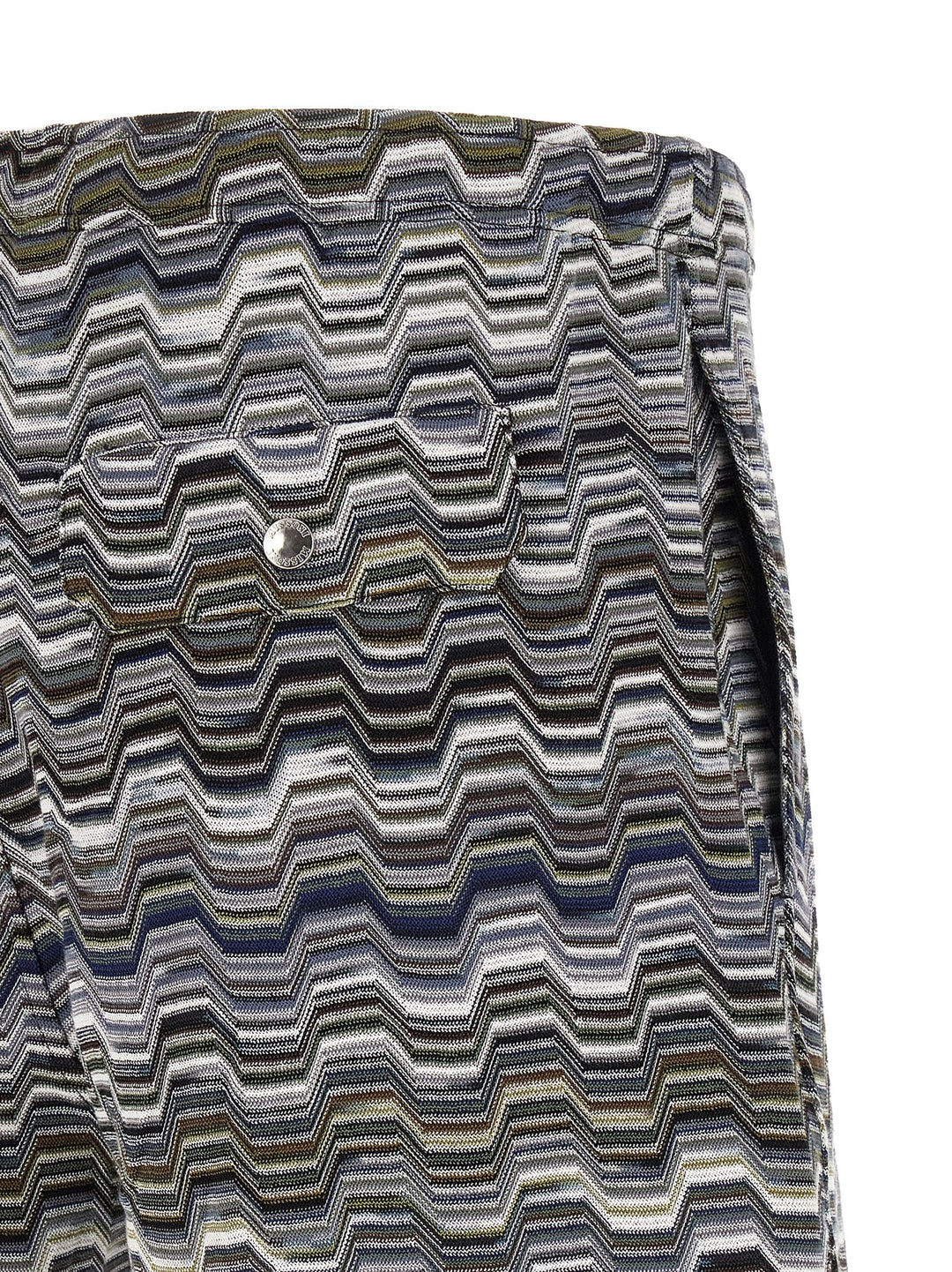 Missoni Irregular Zigzag Bermuda Shorts Bermuda and Short - Green | a98722730b9c52a61235d6782c987a8cd2a5aa85