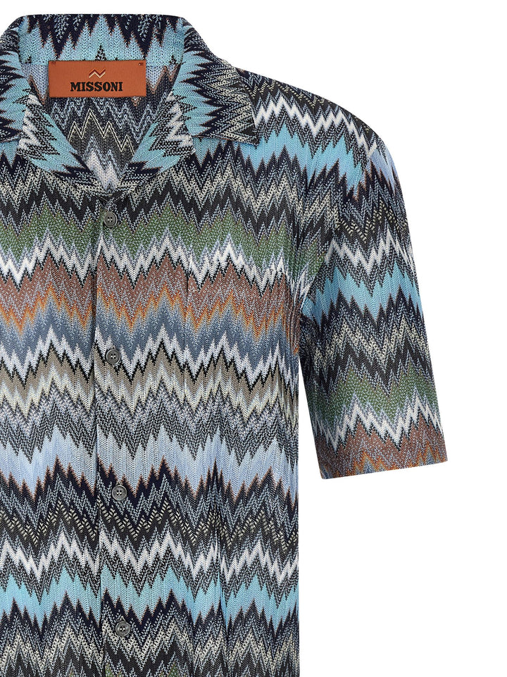 Missoni Chevron Snake Shirt Shirt and Blouse - Multicolor | 4a0b26f8712bd4c5fb901e8d67fe127d212e9a35