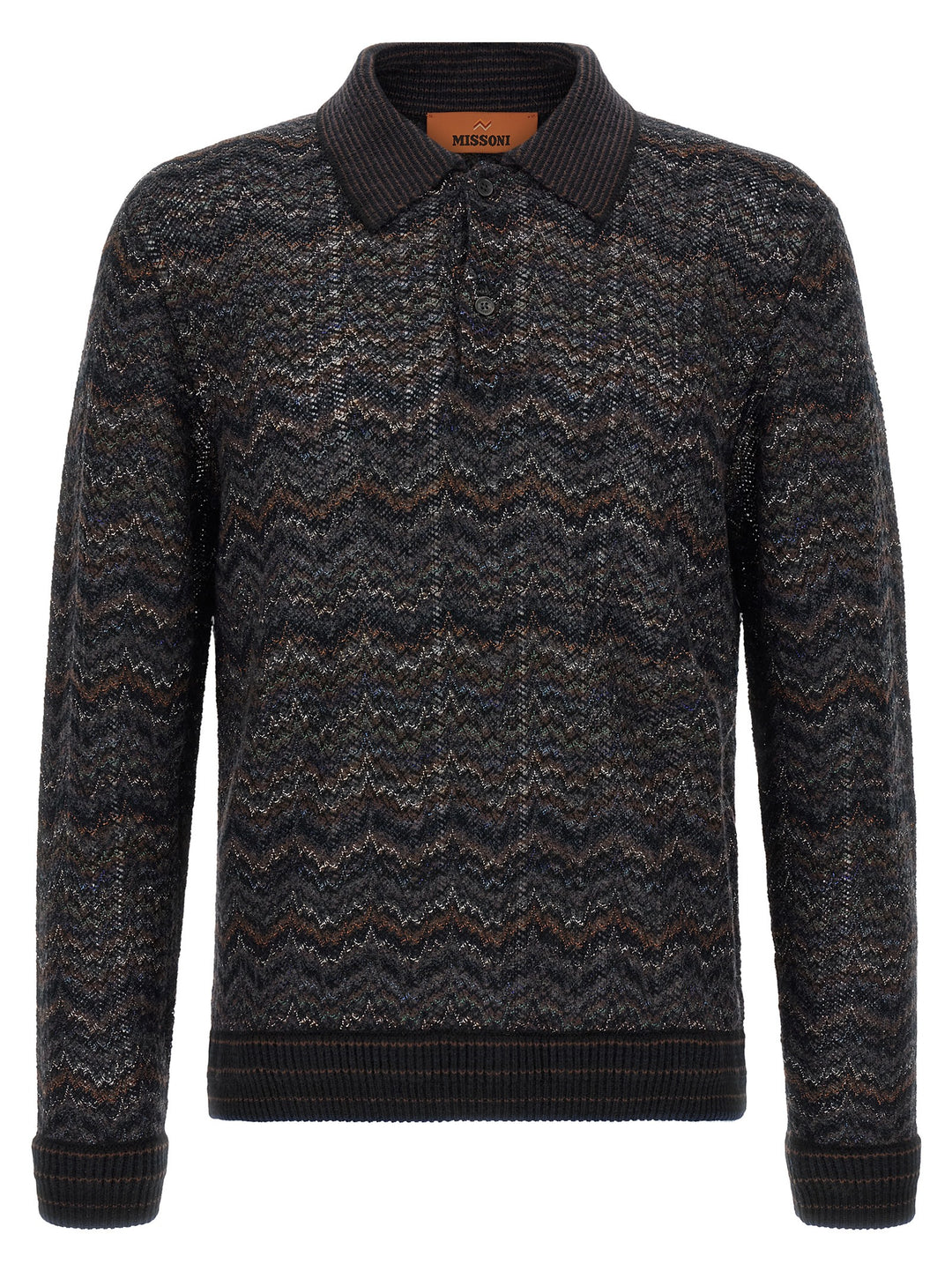 Missoni Knitted Polo Shirt Sweaters and Cardigans - Multicolor | 923f9050fad7b32fbb867bd26197ecbd15c63c53