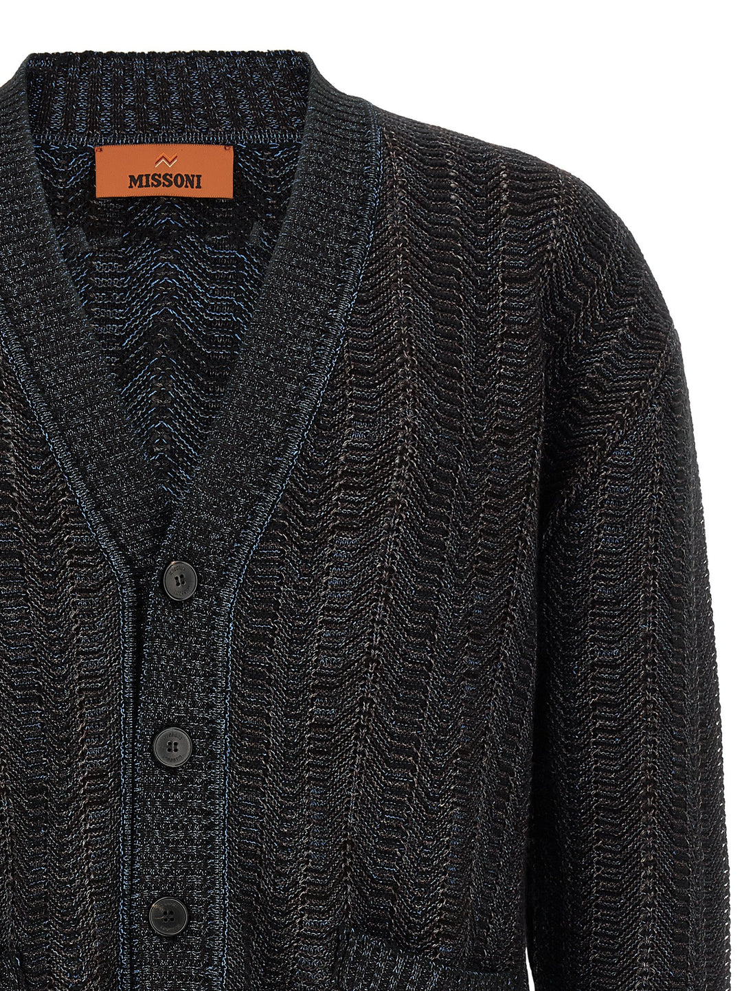 Missoni Greek Pattern Cardigan Sweaters and Cardigans - Blue | 25517ca591172c755e1fcfe9abadff7c81b00ccc