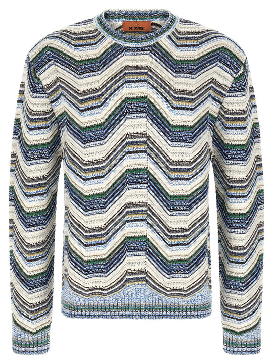 Geometric Zig Zag Sweater Sweaters And Cardigans Multicolor