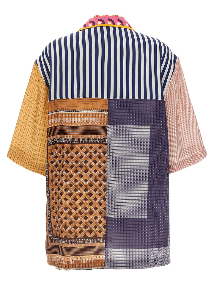 Marine Serre Regenerated Silk Scarves Bowling Shirt and Blouse - Multicolor | 4d6feb132ff9142d38865a0cbb6c83a55e5ad945