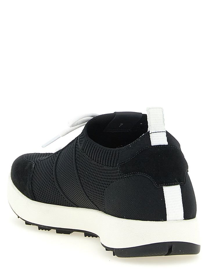 Kiton Technical Cotton Sneakers - Black | 8083f9d023c16585d44ee7a31b072735f9241326
