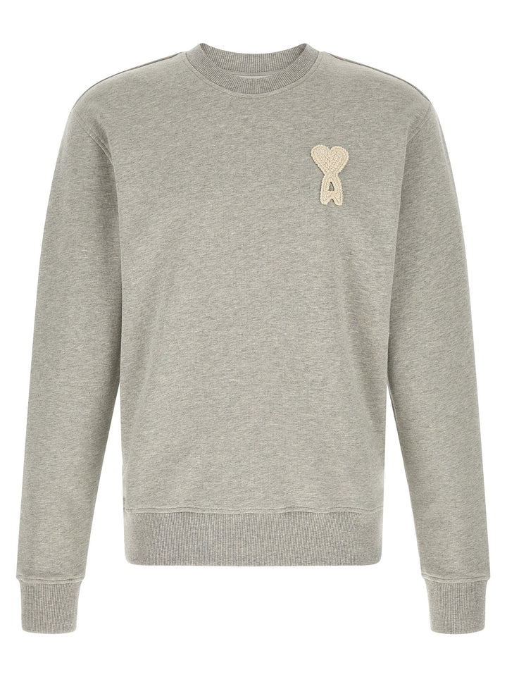 Ami Paris Amis De Coeur Sweatshirt - Gray | 9e0989da1d393bec7e3f6fbfa17ad9a29d816758