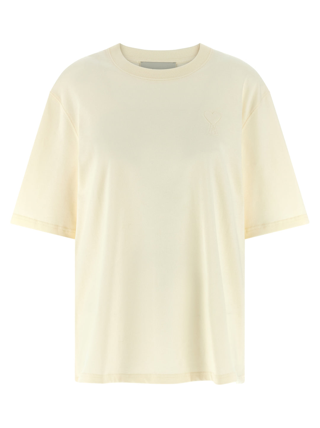 Ami Paris Ami De Coeur T-shirt - Beige | deafefdb277d01833c1aabb7b9bf262eb31bc2ac