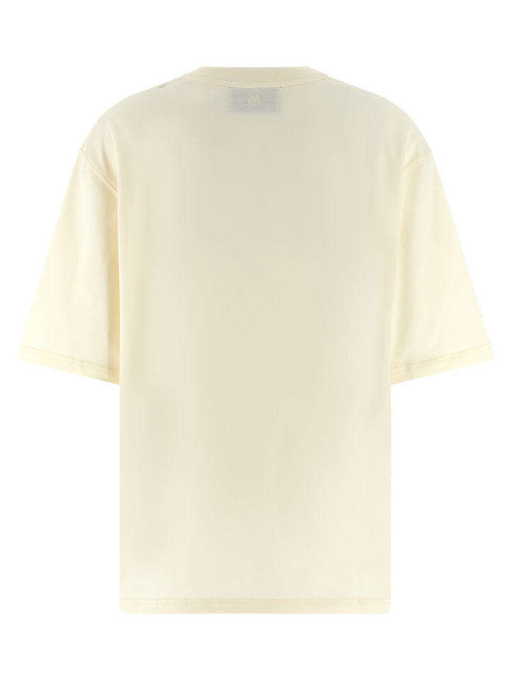 Ami Paris Ami De Coeur T-shirt - Beige | 876809ee43b48b885b38a04ec88e9a6ade778af3