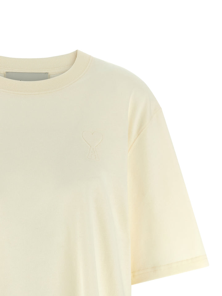 Ami Paris Ami De Coeur T-shirt - Beige | 1208a32d534970b8b198d98c93277a61e8d26b1c