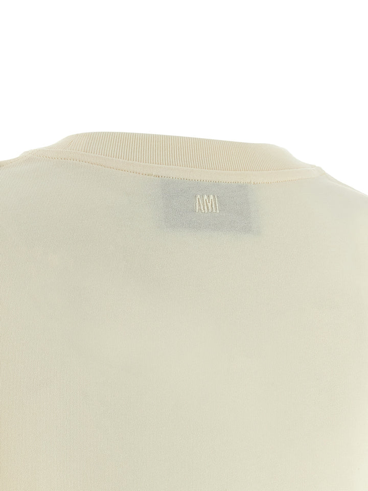 Ami Paris Ami De Coeur T-shirt - Beige | e9e6a51c7a080d7ba6901da57013aa585ab36506