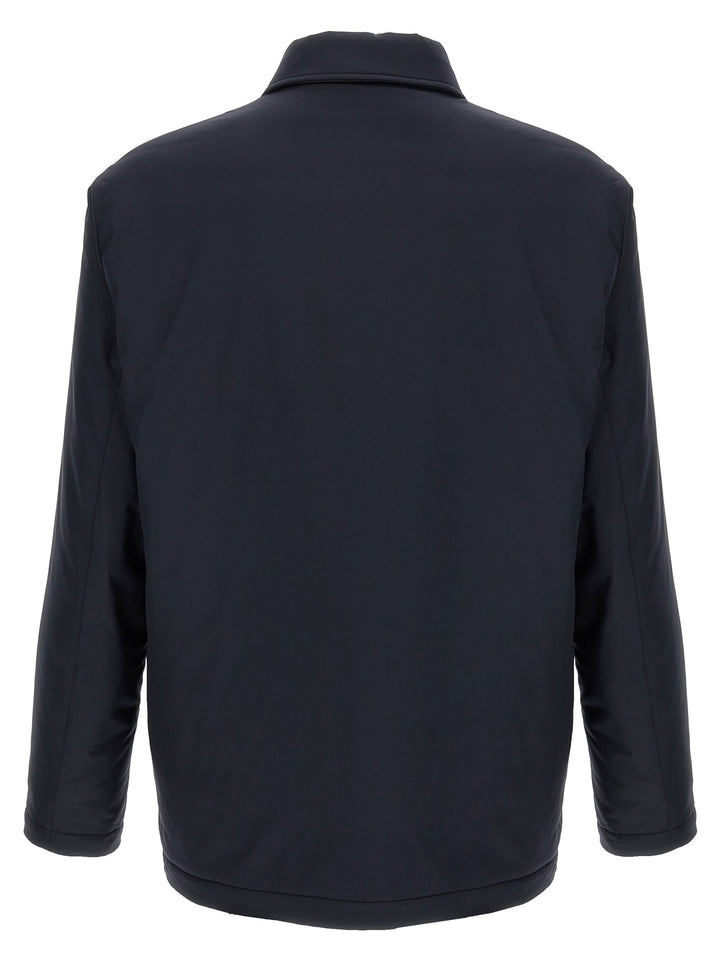 Kiton Padded Overshirt Puffer Jackets - Blue | 05c9c59669dab03b1fe22fe03de23cb7e97abb12