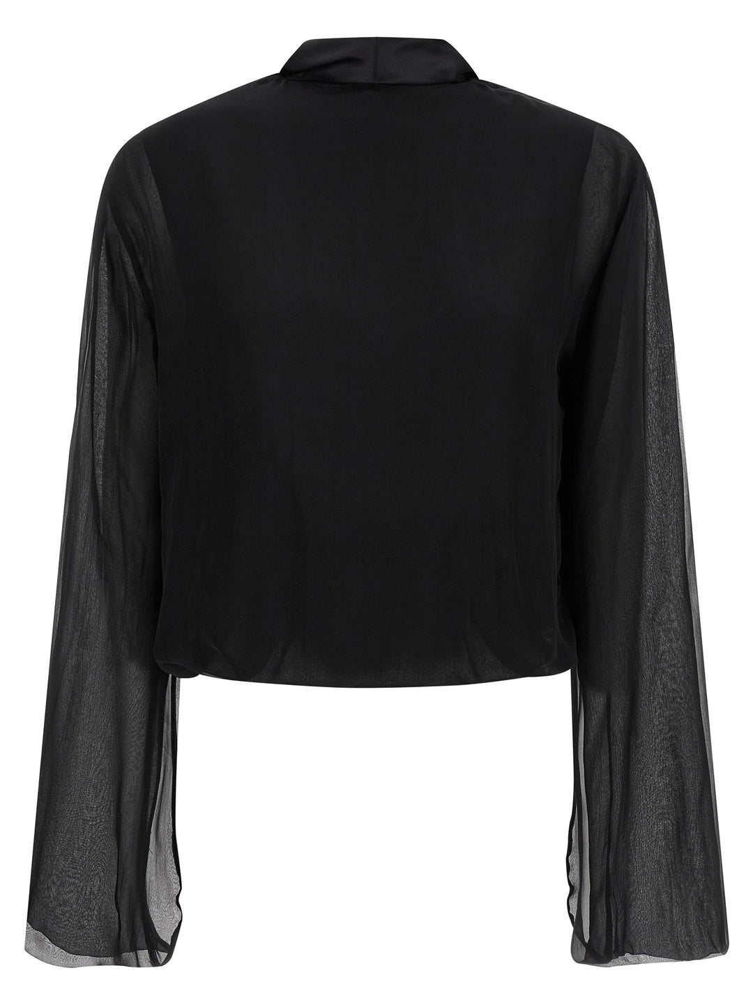Alberta Ferretti Chiffon Shirt Shirt and Blouse - Black | fd3be353f5eebad87d5030b207c3cce216c2c398