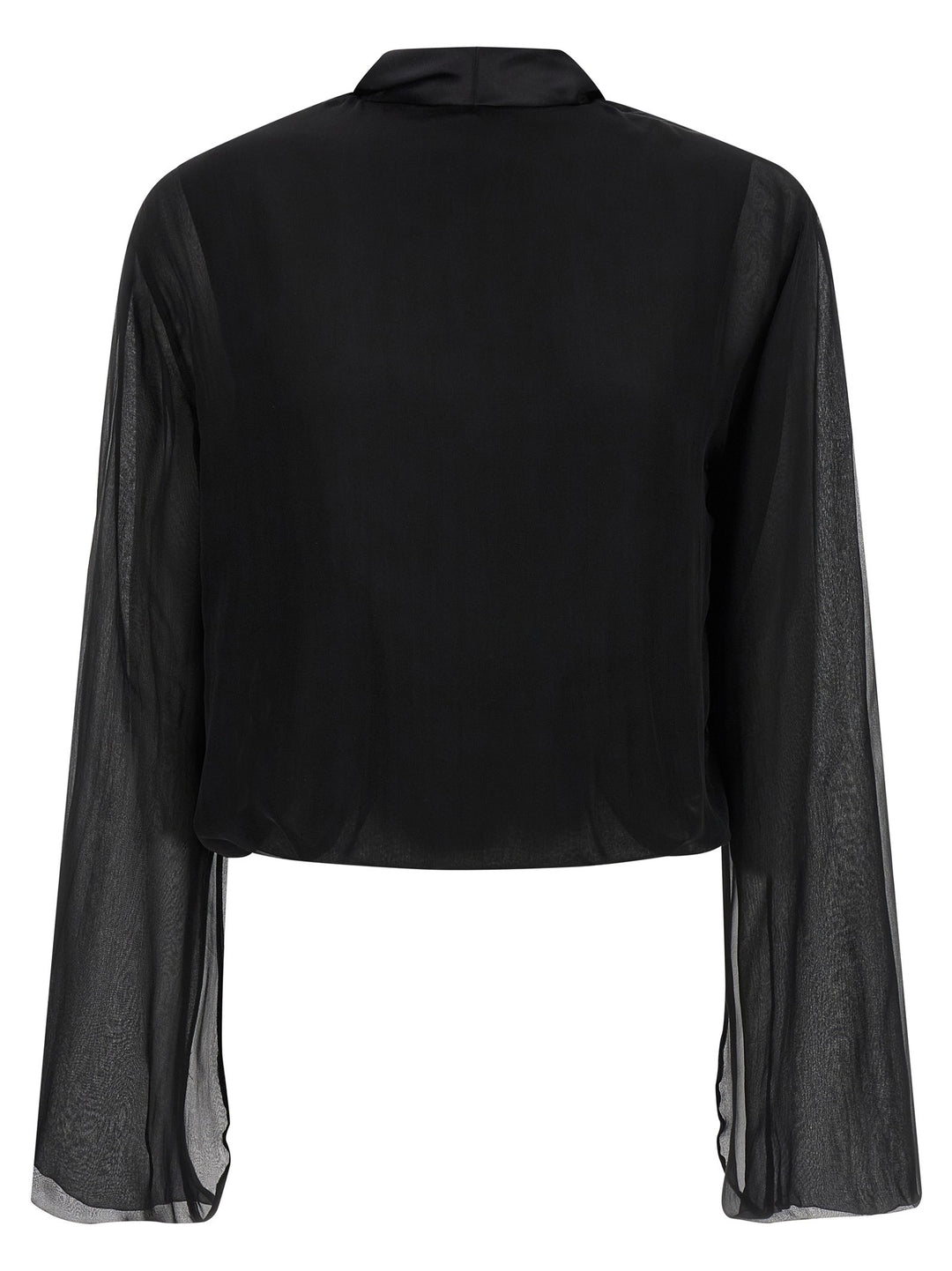 Alberta Ferretti Chiffon Shirt Shirt and Blouse - Black | 4053ca9b9d28c261af45d5c3d55cc59adb8c5677