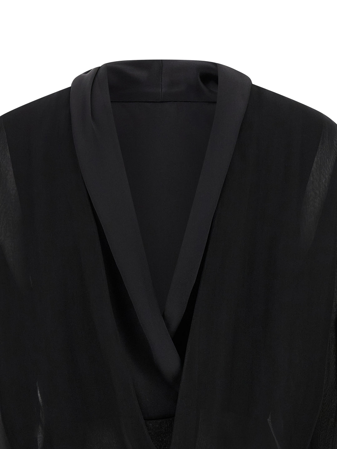 Alberta Ferretti Chiffon Shirt Shirt and Blouse - Black | eff3508ac65b09bf8120afcd4753285a1caa60c6