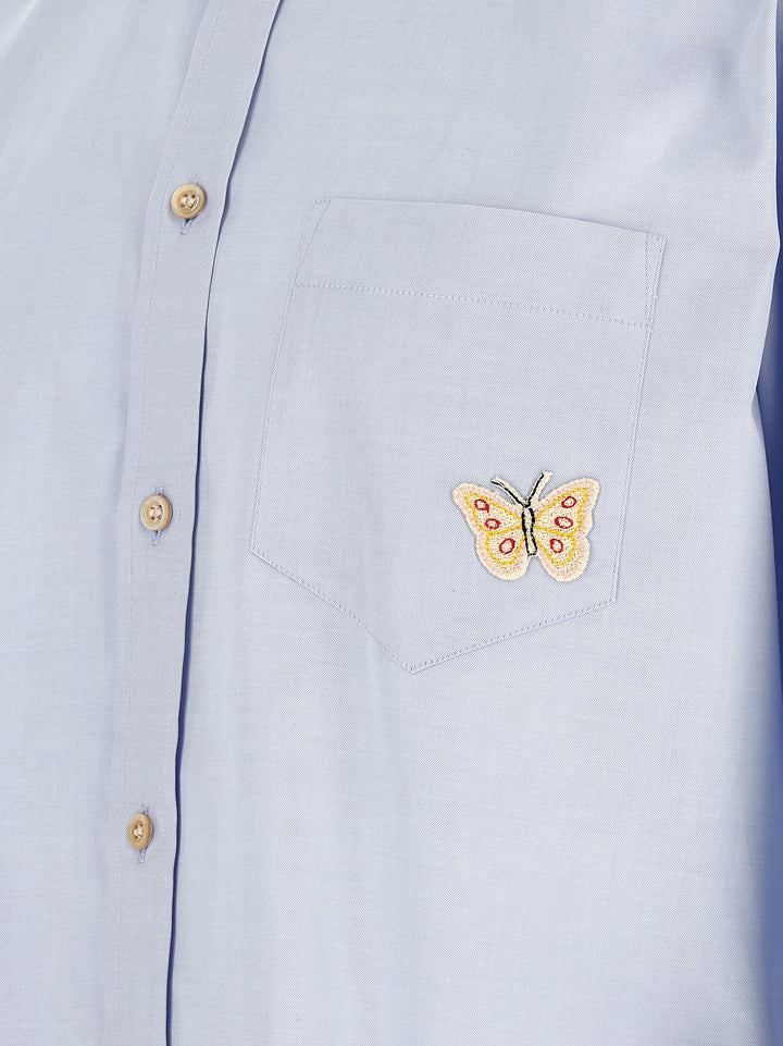 Valentino Garavani Butterfly Shirt and Blouse - Light Blue | 9d096e446c7378f3295552fef0736df3fcd7095f