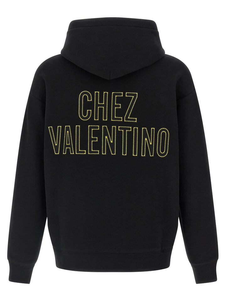 Valentino Garavani Valentino Garavani Hoodie Sweatshirt - Black | 46f1cb313a36a5c32e77fc054c4d934293834c5b