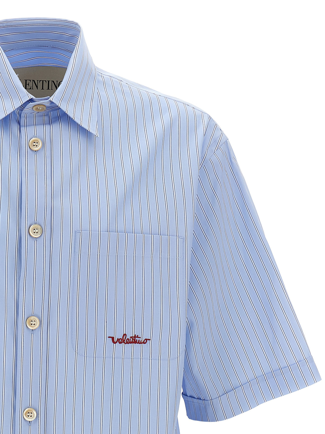 Valentino Garavani Vlogo Shirt and Blouse - Light Blue | 15592b9267f71ab910df6da24dd9a4349a6bc72a