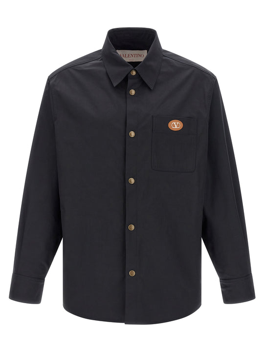 V Detail Puffer Jackets Blue