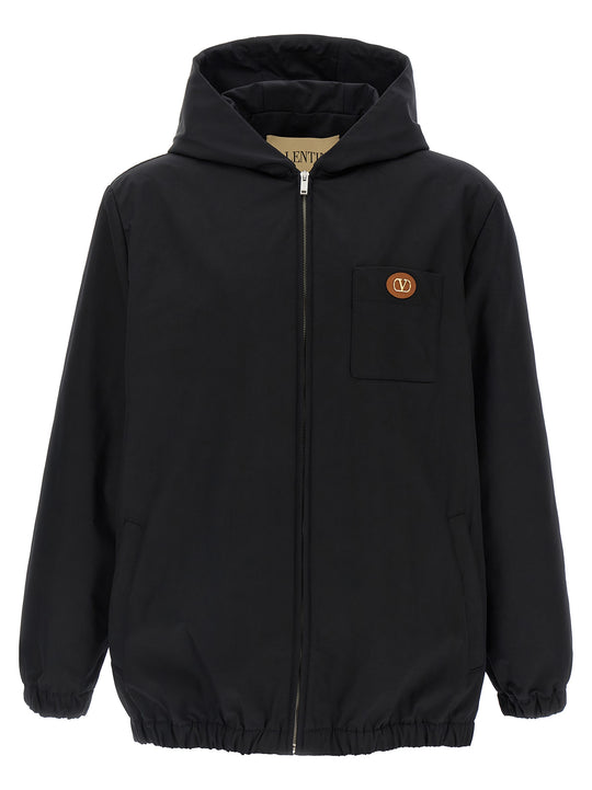 Valentino Garavani Nylon Jacket Puffer Jackets Blue