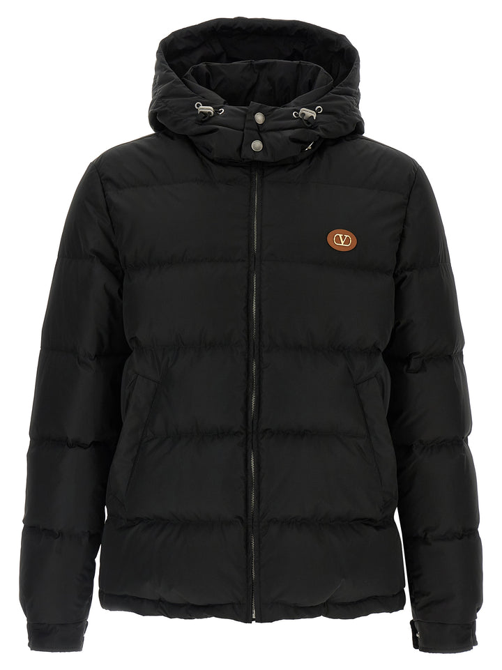 Valentino Garavani Vlogo Signature Puffer Jackets - Black | fdb4e38363d8cfa1716b6bd9a81bd52c0ef82b89