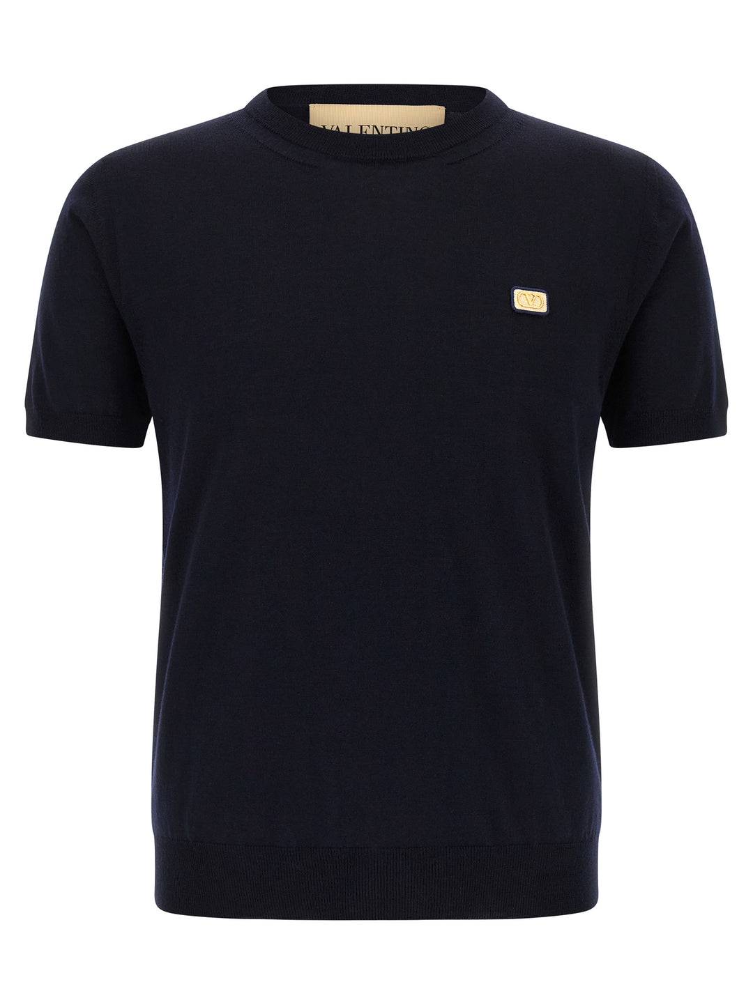 Valentino Garavani Valentino Garavani Vlogo Signature Jersey Sweaters and Cardigans - Blue | cc97c10e42b0ad6e6839fa243f44553d645b5068