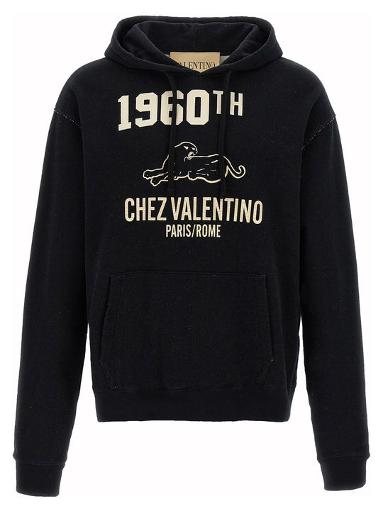 Printed Valentino Garavani Hoodie Sweatshirt Black