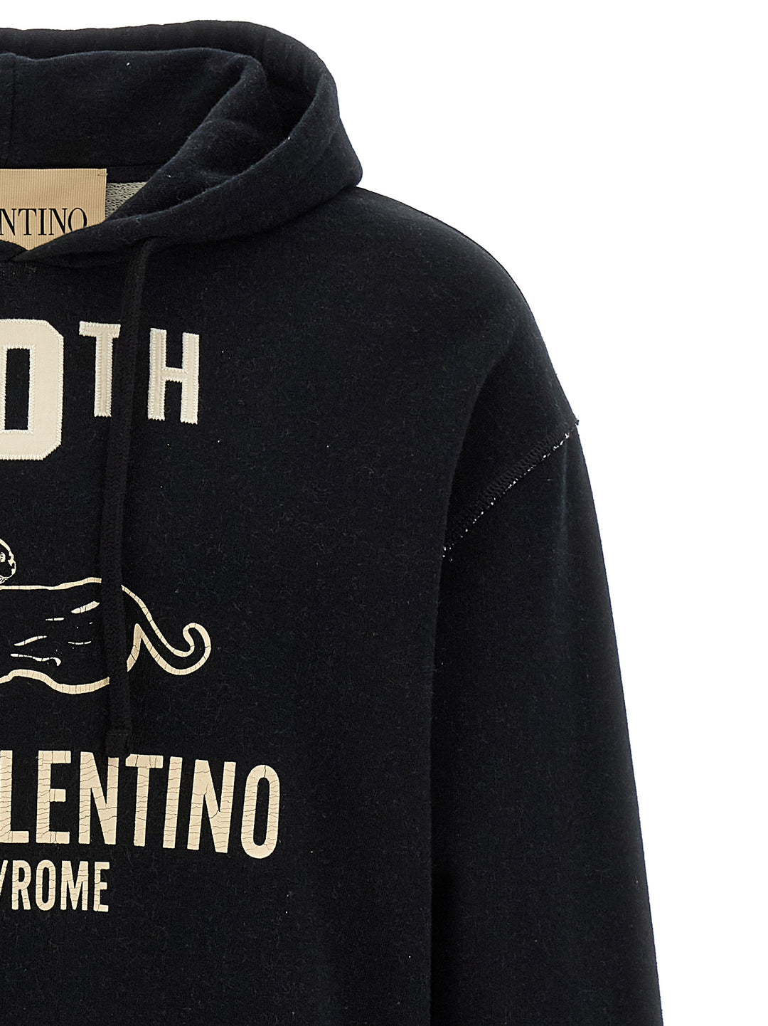 Valentino Garavani Printed Valentino Garavani Hoodie Sweatshirt - Black | c6f02395a21bf9ebef76c1e5758f4713b0d085f8