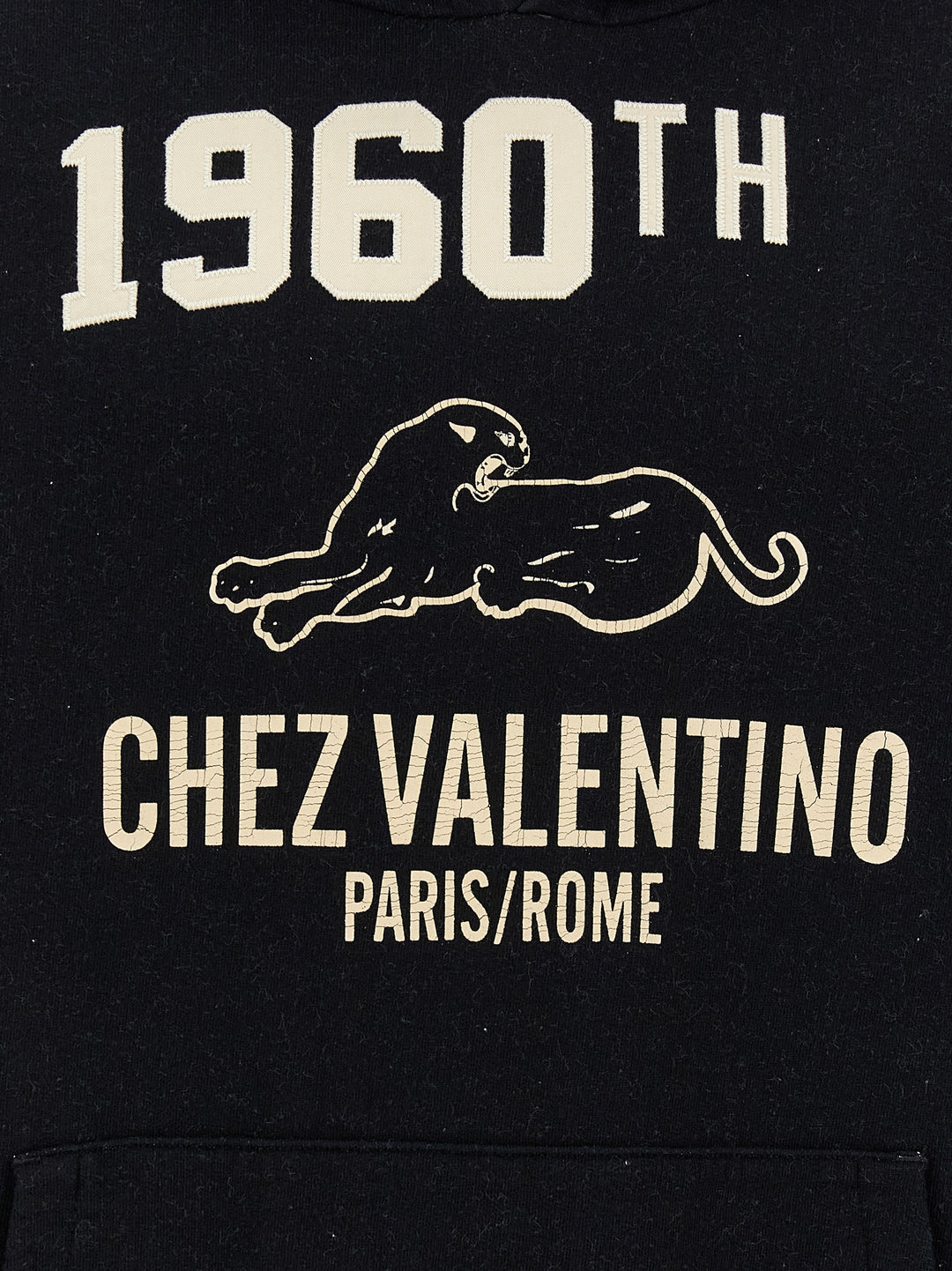 Valentino Garavani Printed Valentino Garavani Hoodie Sweatshirt - Black | 472814e1405f4f2a8df8f6cc262efd0a6a251e4c