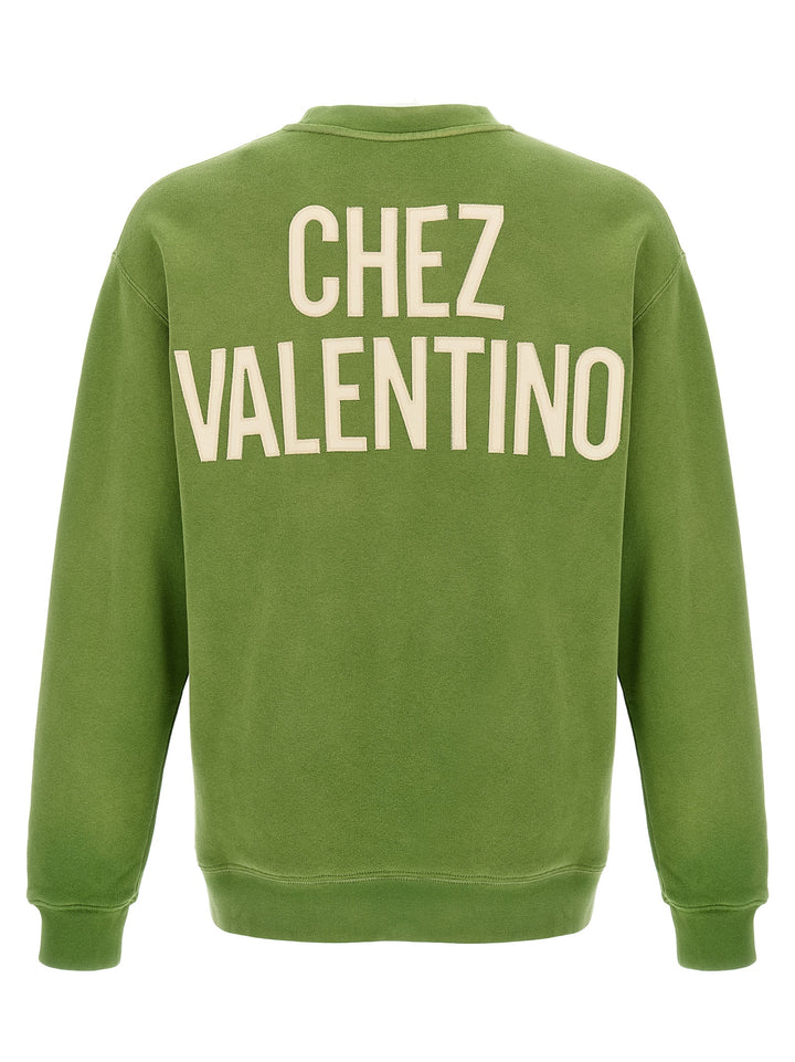 Valentino Garavani Chez Valentino Sweatshirt - Green | 62fc83b8a6b10a0b0dc8e95340e2609457a0be7b