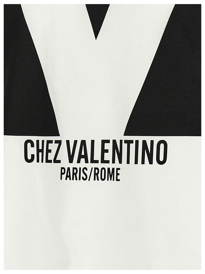 Valentino Garavani Chez Valentino T-shirt - White/Black | 5d3c5c8b78bb8ef4d9cf951b74aaa05a045c566e
