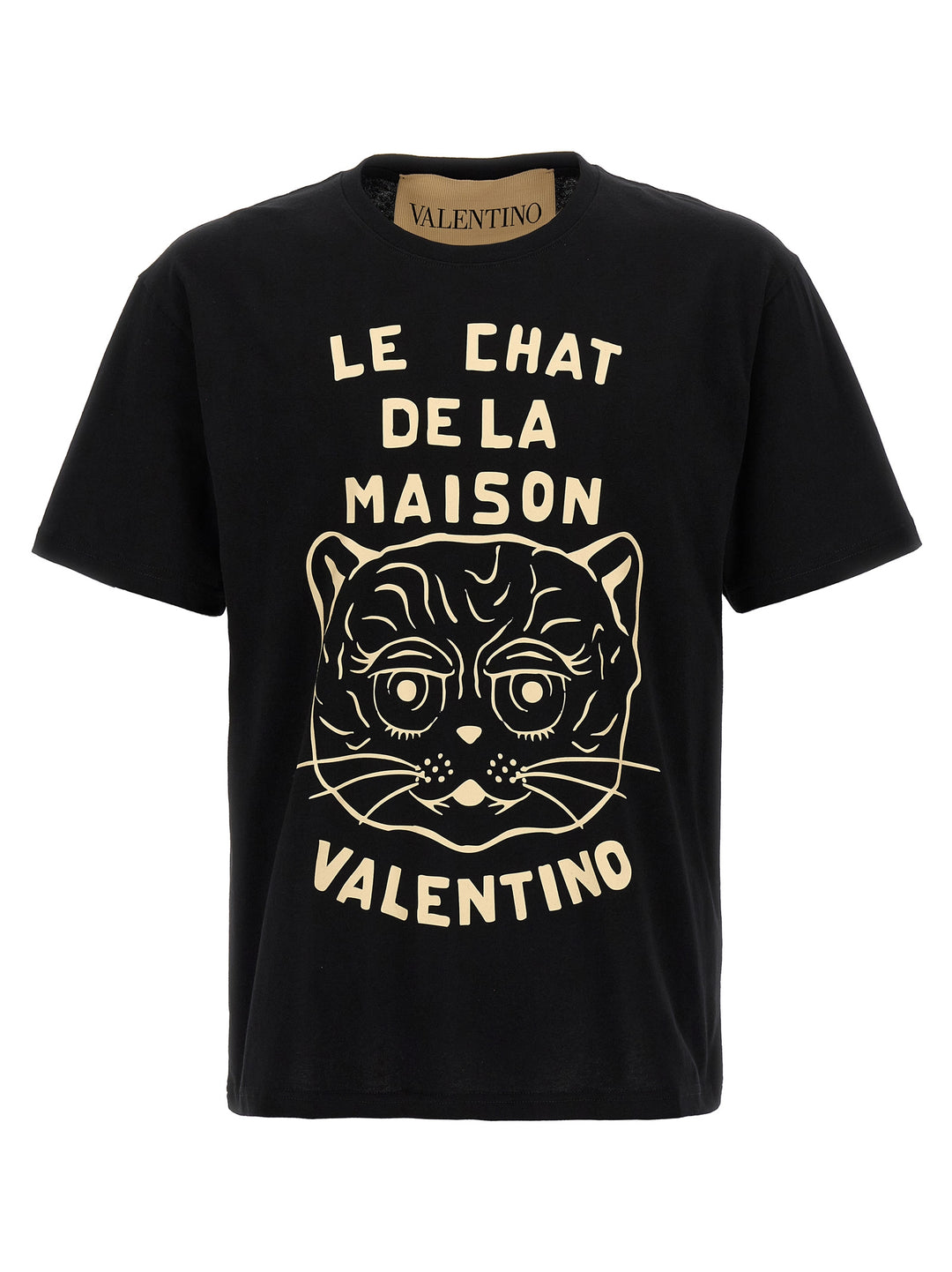 Valentino Garavani Le Chat De La Maison T-shirt - Black | d651770c3de273fdf52e4ab41dcdff979f6e8a0f