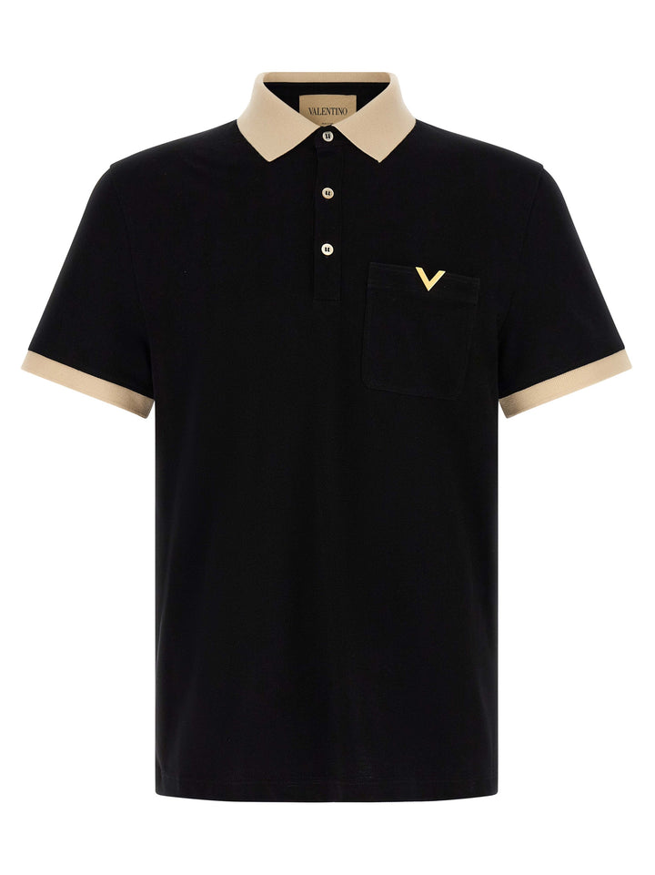 Valentino Garavani Valentino Polo - White/Black | 8f00f8308e8da402e42b2ffc5577cef90425ded4