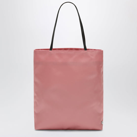 Small Thea Tote Bag In Pink Satin Nylon