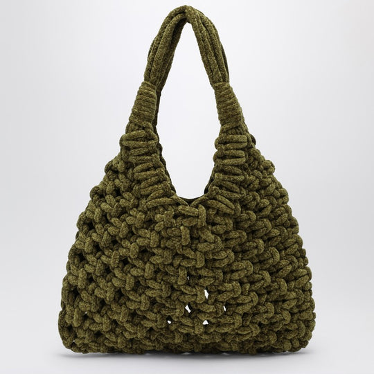Vannifique Big Bag In Khaki Velvet