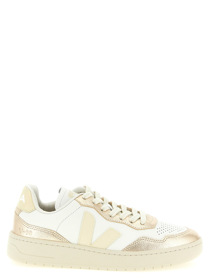 Veja V-90 Sneakers - Gold | 3f255db4370699c9db7f20a67a91d30a628e51cb