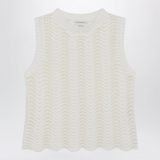 Ivory Vittoria Crochet Top