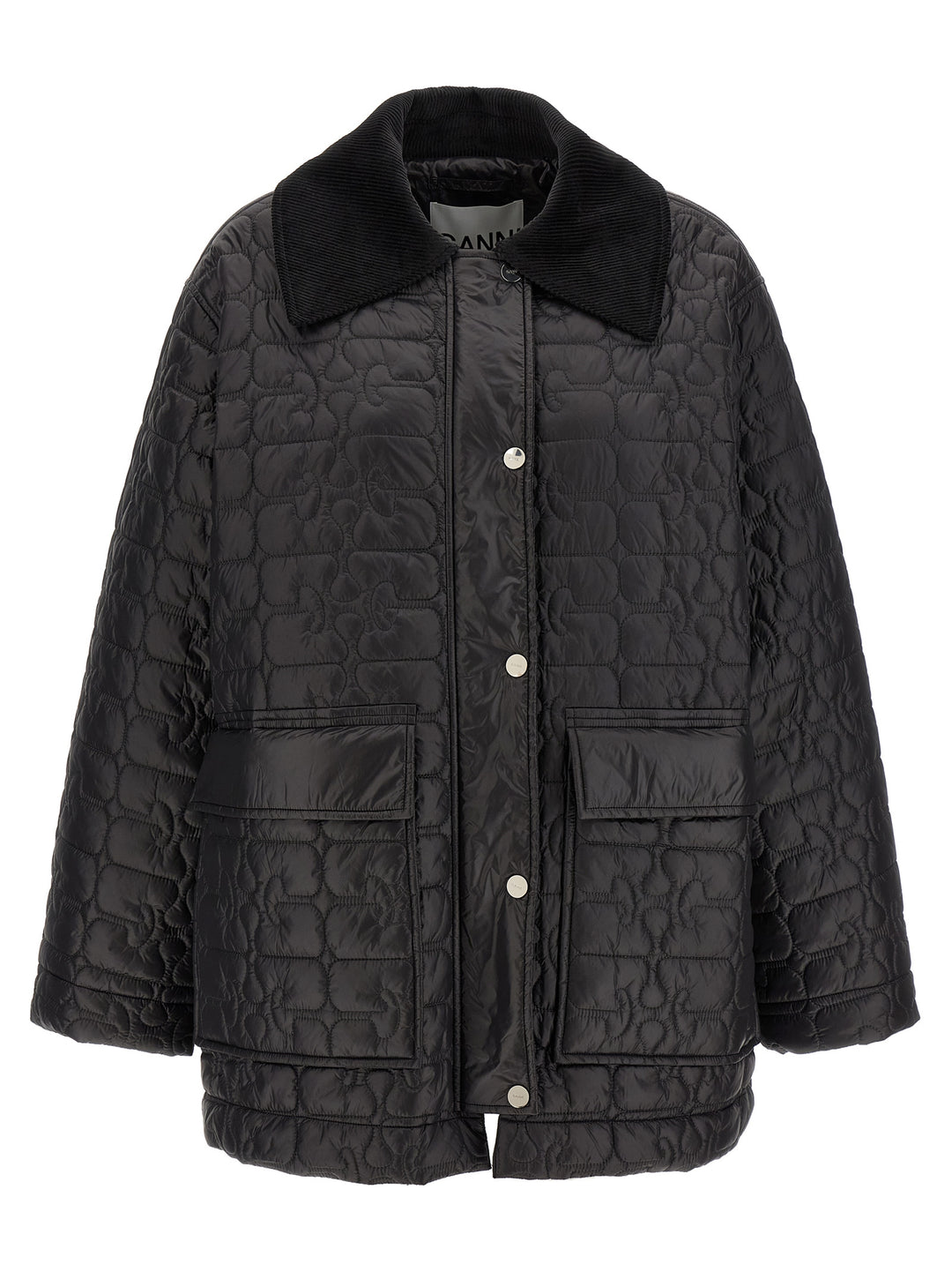 Ganni Black Shiny Quilt Midi Puffer Jackets - Black | a964a8e2c54c54498ba15aa344aecaeca2b88952