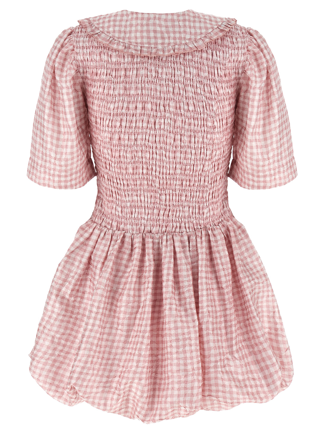 Ganni Pink Check Dresses - Pink | 4a1e483e41f5c9b4f4458ea4653e270fbac6d729