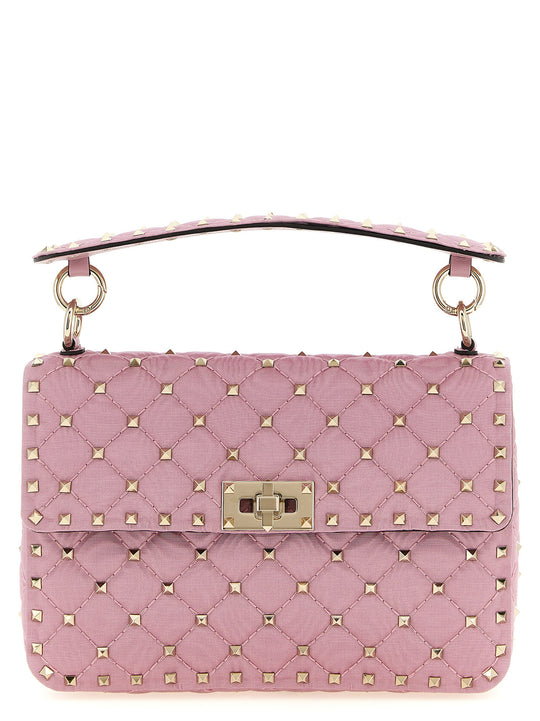 Rockstud Spike Shoulder Bags Pink