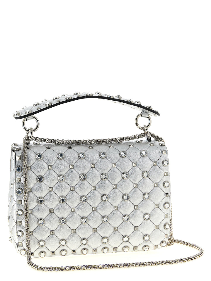 Valentino Garavani Rockstud Spike Shoulder Bags - Silver | 29fc8181326a638910765c85d2cf58c88d90bd1f