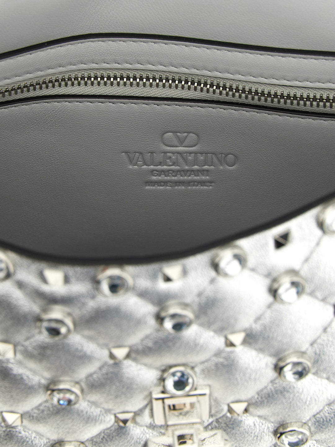 Valentino Garavani Rockstud Spike Shoulder Bags - Silver | 4fdd88aa6cb191e87795e1f9146bbda88932dc37