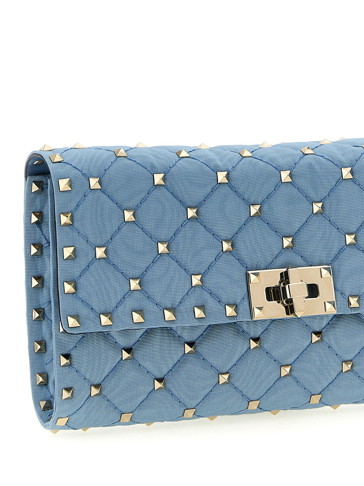 Valentino Garavani Rockstud Spike Crossbody Bags - Light Blue | 89243028c4df941849f6cce9a74f88aa1cf509c2
