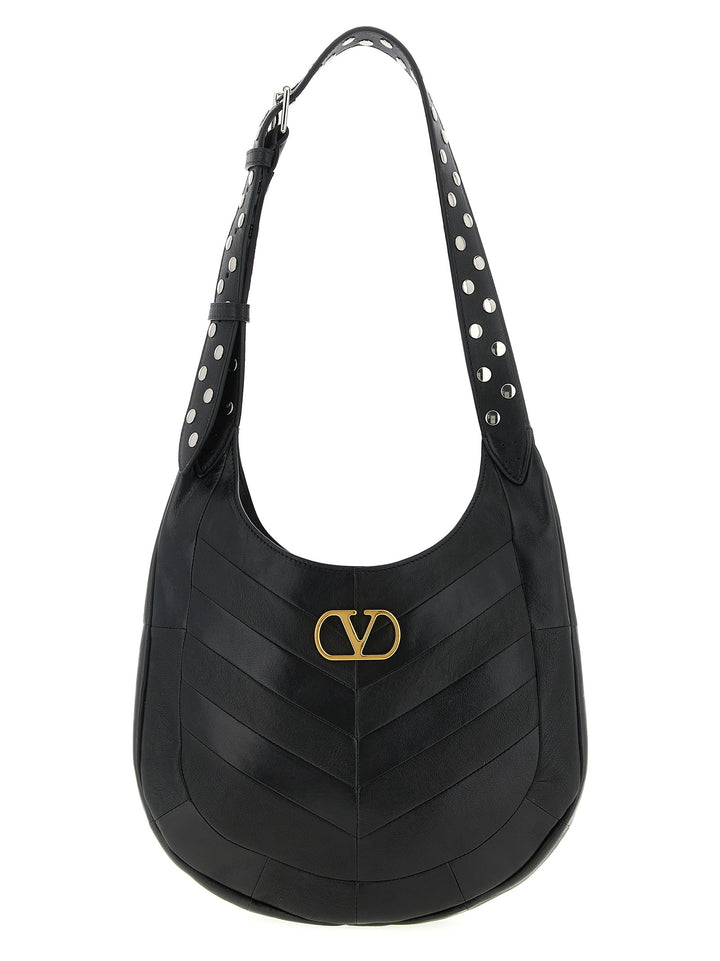 Valentino Garavani Hoboho Shoulder Bags - Black | bd859a1fc1aa1b9b80e48bbf67e2503e5b8924fb