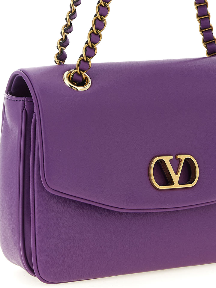 Valentino Garavani Djuna Shoulder Bags - Purple | 3926ab6cca0bc2b946f17f959332e70d6f28e0e4