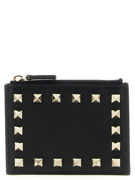 Rockstud Wallets And Card Holders Black