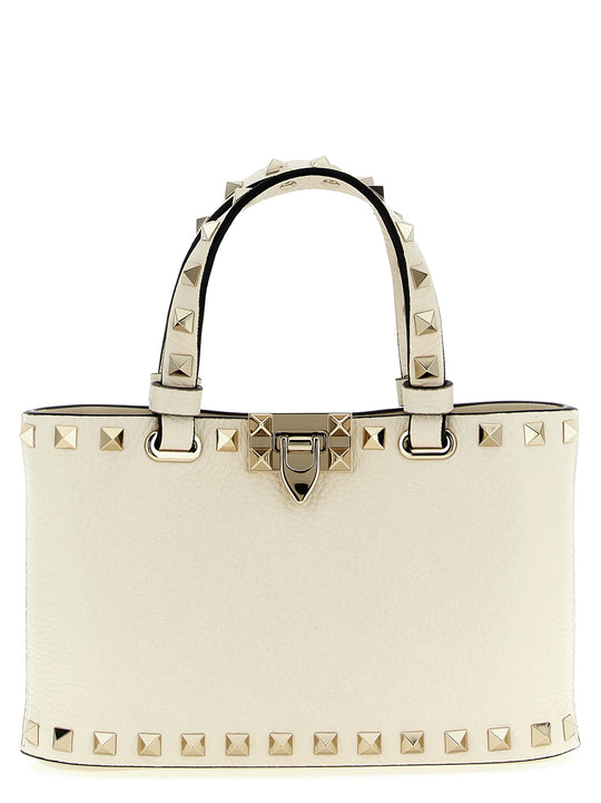 Rockstud Tote Bag Beige