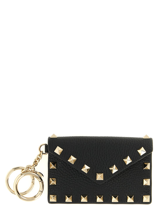 Rockstud Wallets And Card Holders Black
