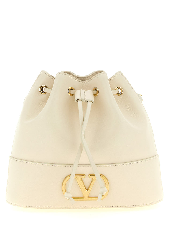 Valentino Garavani Valentino Garavani Vlogo Signature Sechiello Bag Crossbody Bags - White | c5d3fe0c5371de5bfc8a88b7dc9159becaad24aa