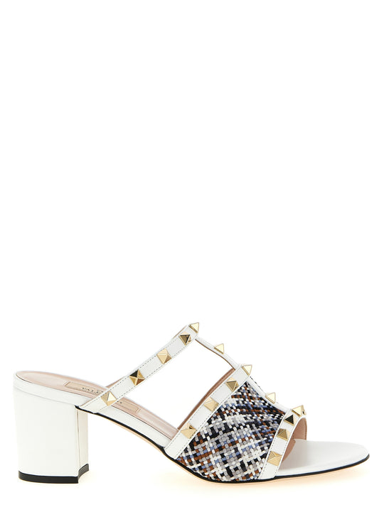 Rockstud Sandals White
