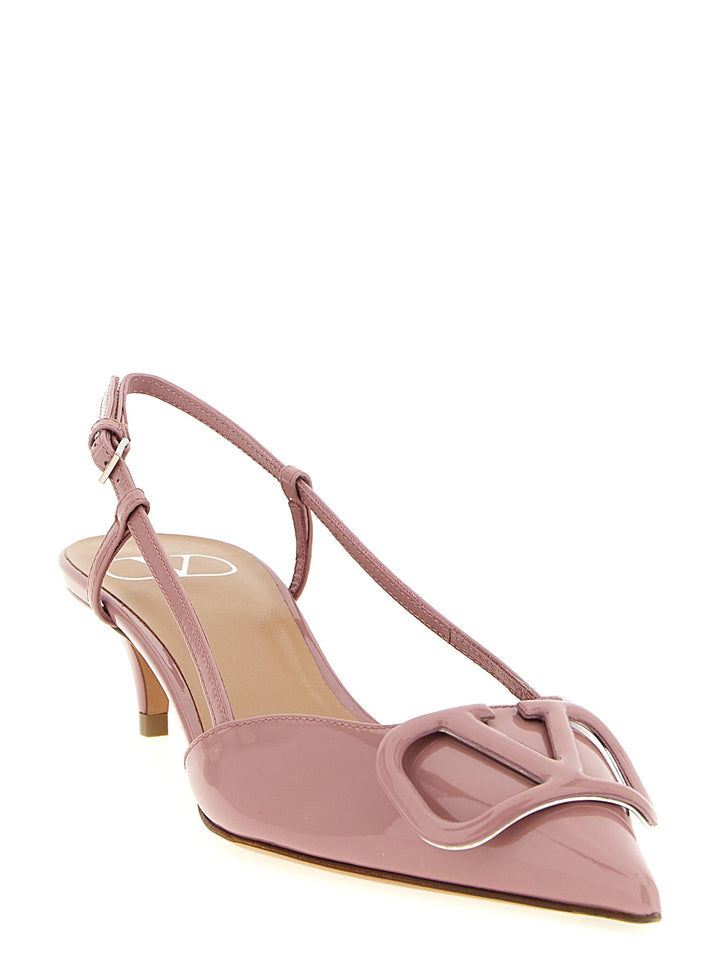 Valentino Garavani Slingback Valentino Garavani Vlogo Signature Pumps - Pink | 55569b04db61d953c75de035049fea8e351c8801